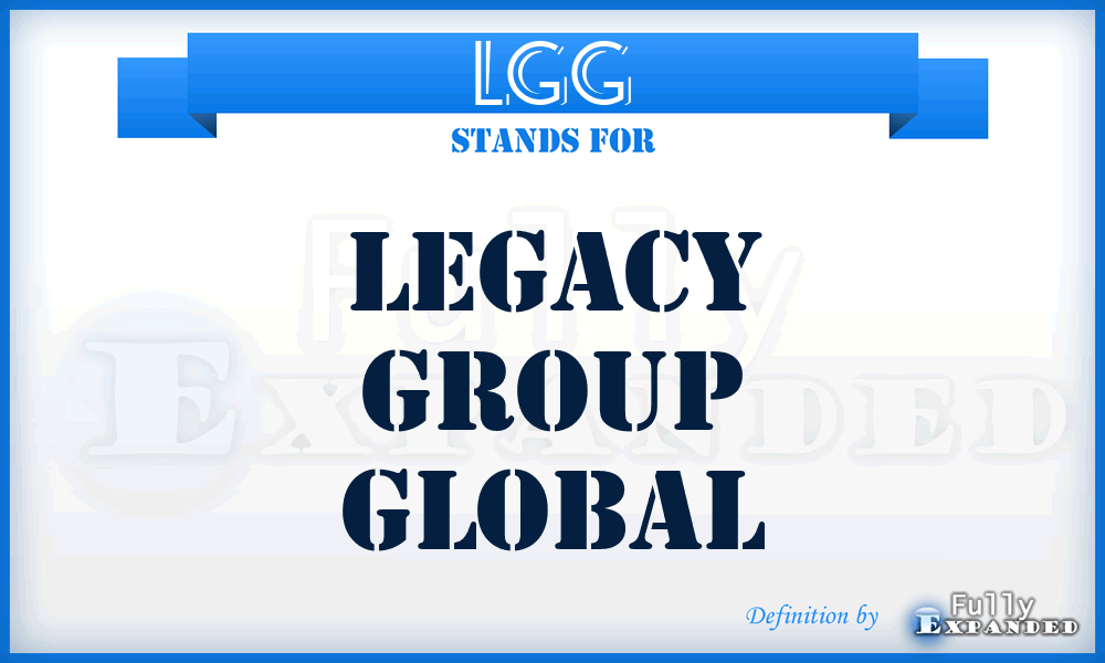 LGG - Legacy Group Global