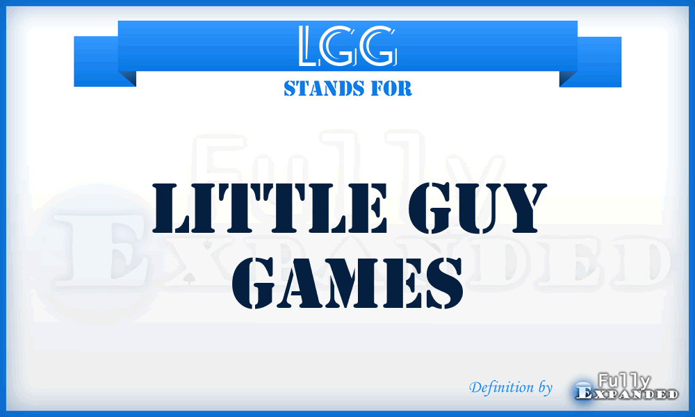 LGG - Little Guy Games