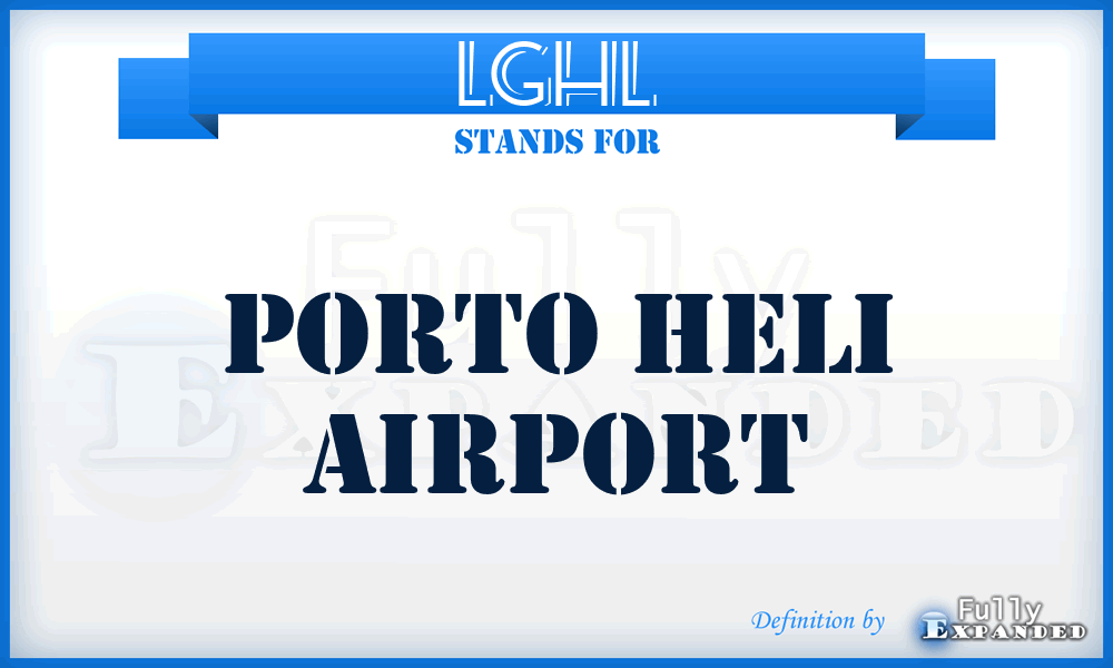 LGHL - Porto Heli airport