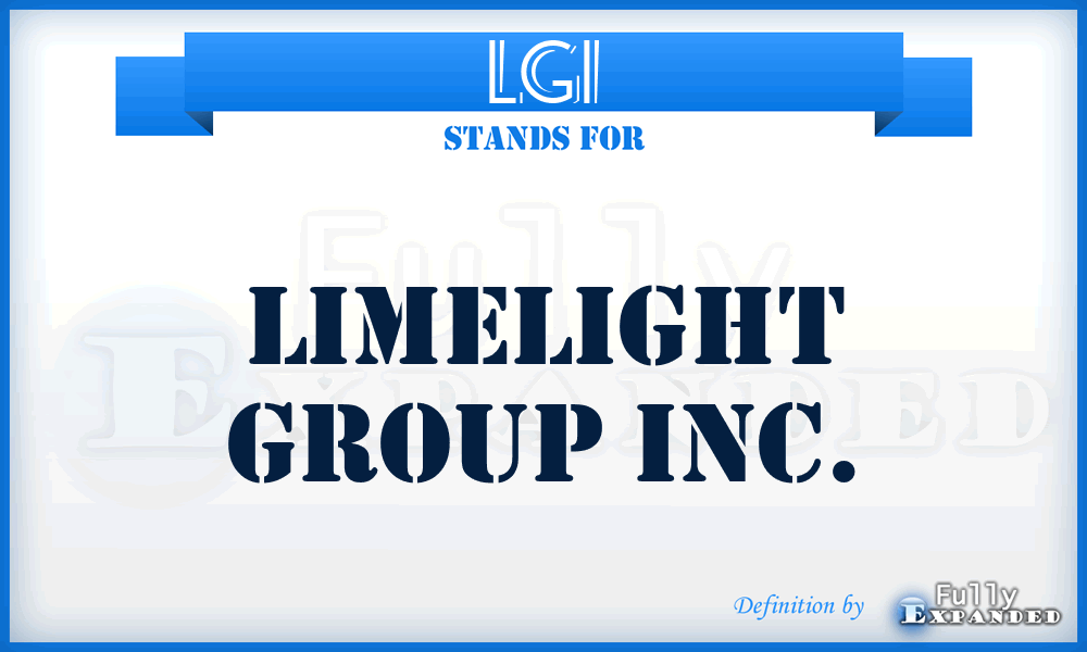 LGI - Limelight Group Inc.