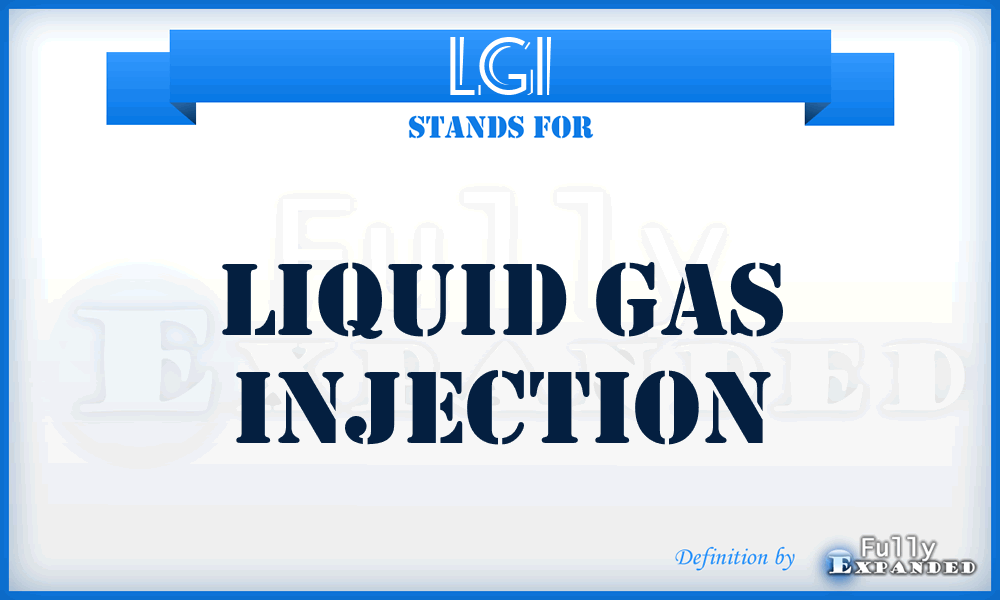 LGI - Liquid Gas Injection