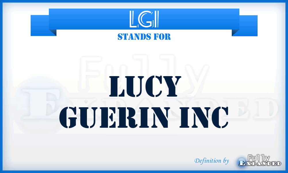 LGI - Lucy Guerin Inc