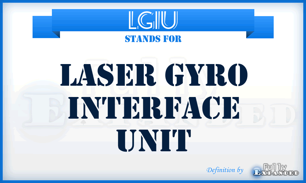 LGIU - Laser Gyro Interface Unit