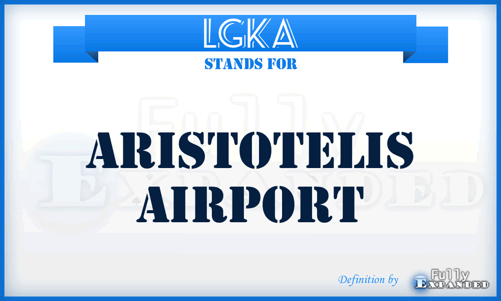 LGKA - Aristotelis airport