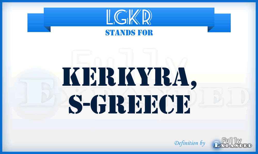 LGKR - Kerkyra, S-Greece