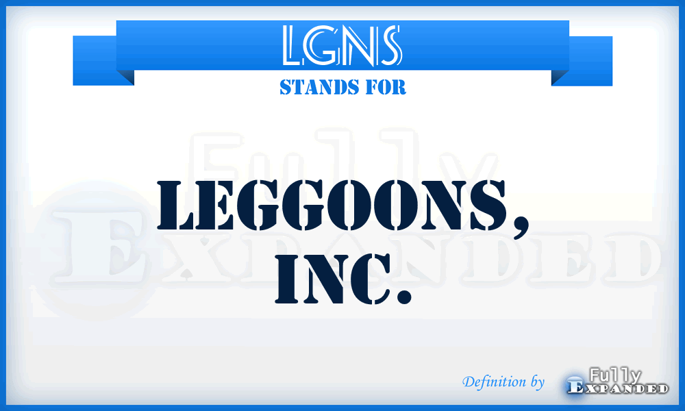 LGNS - Leggoons, Inc.