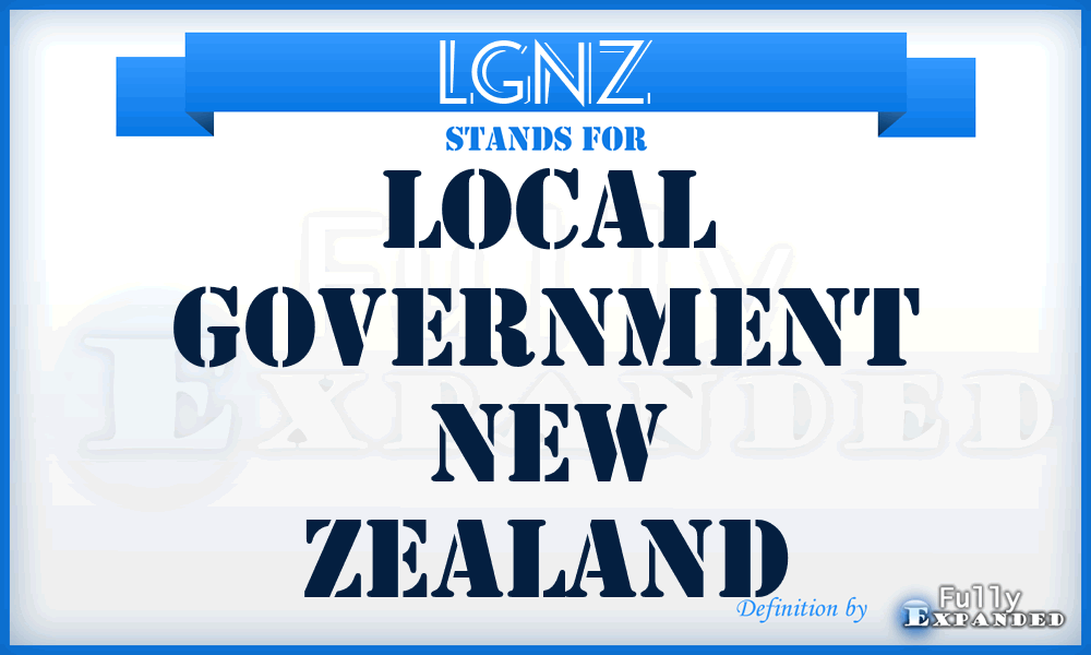 LGNZ - Local Government New Zealand