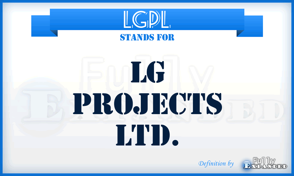 LGPL - LG Projects Ltd.