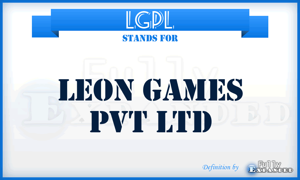 LGPL - Leon Games Pvt Ltd