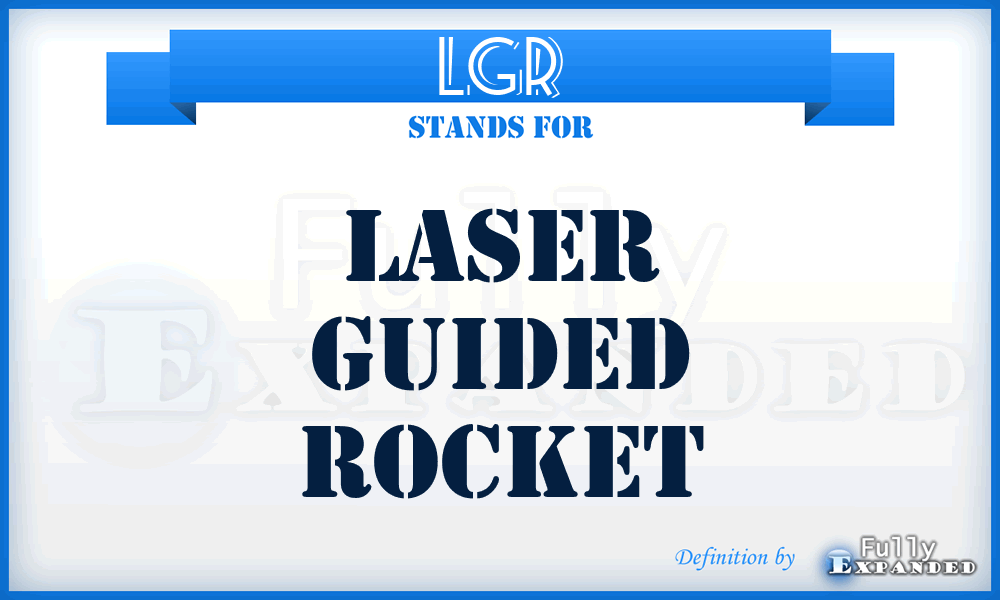 LGR - Laser Guided Rocket
