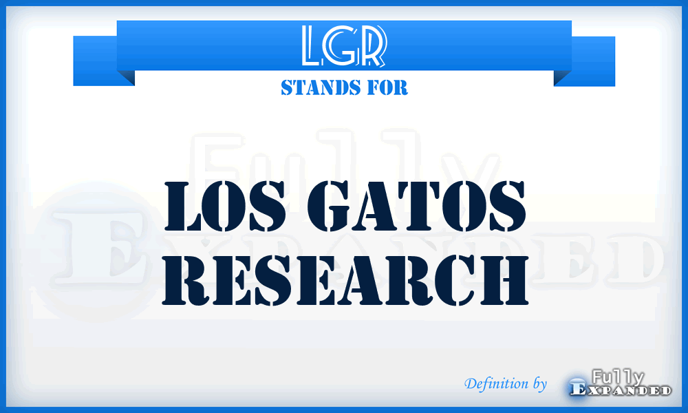 LGR - Los Gatos Research