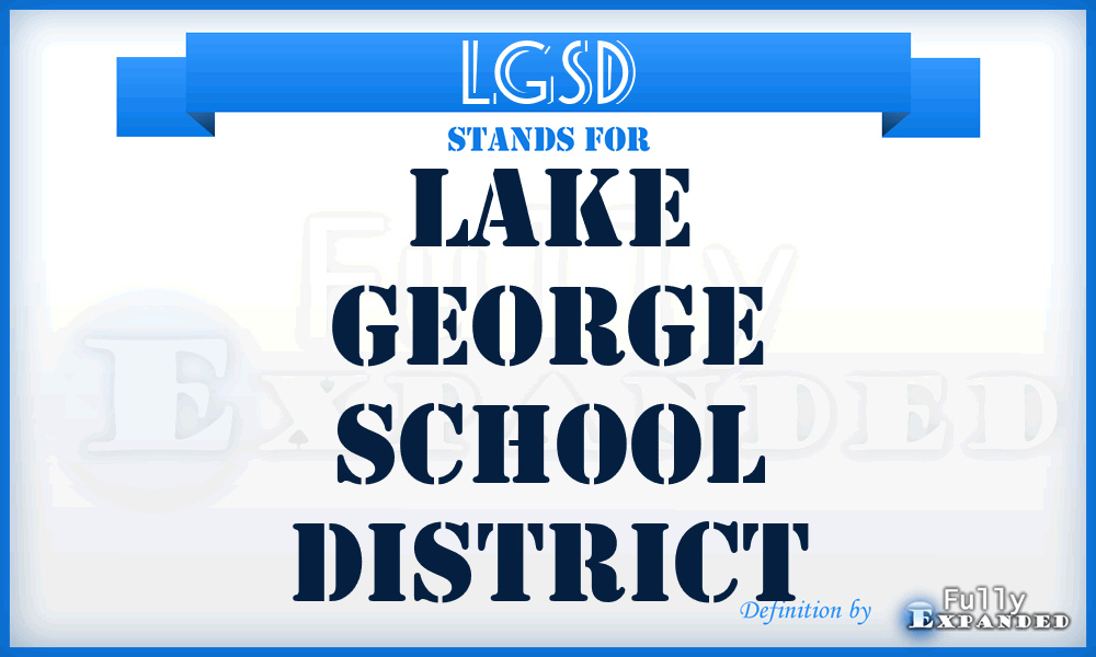 LGSD - Lake George School District