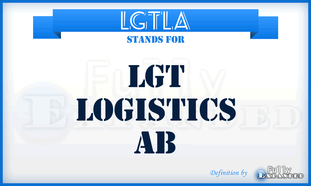LGTLA - LGT Logistics Ab