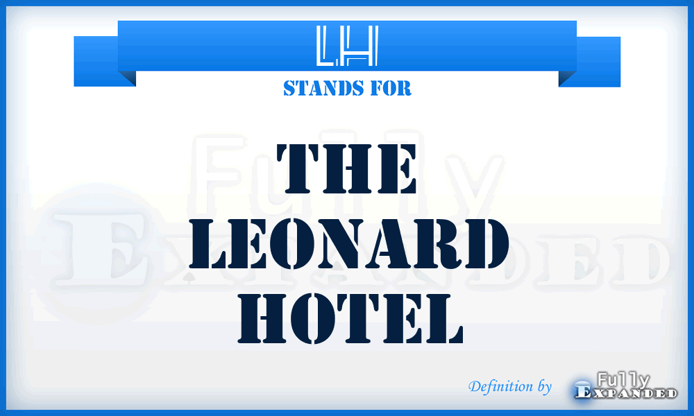 LH - The Leonard Hotel