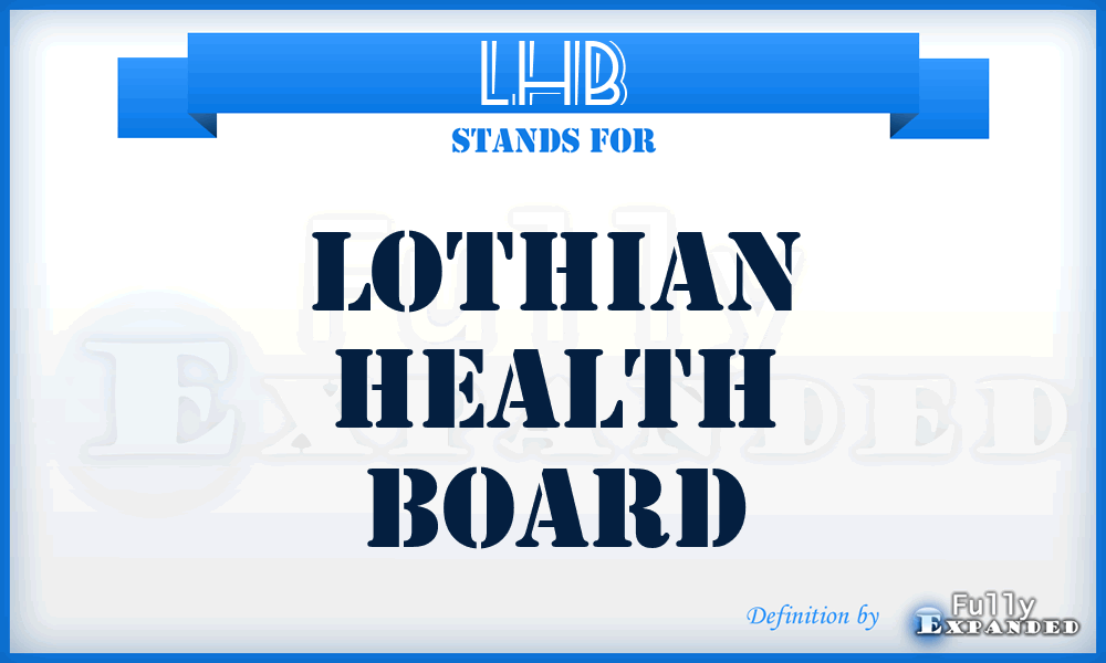 LHB - Lothian Health Board