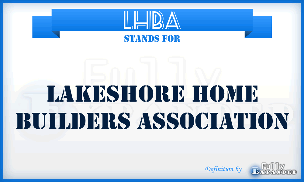 LHBA - Lakeshore Home Builders Association