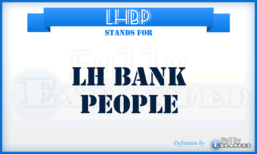 LHBP - LH Bank People