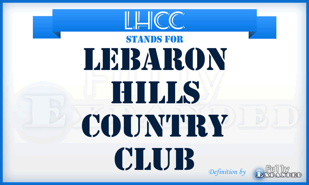 LHCC - Lebaron Hills Country Club