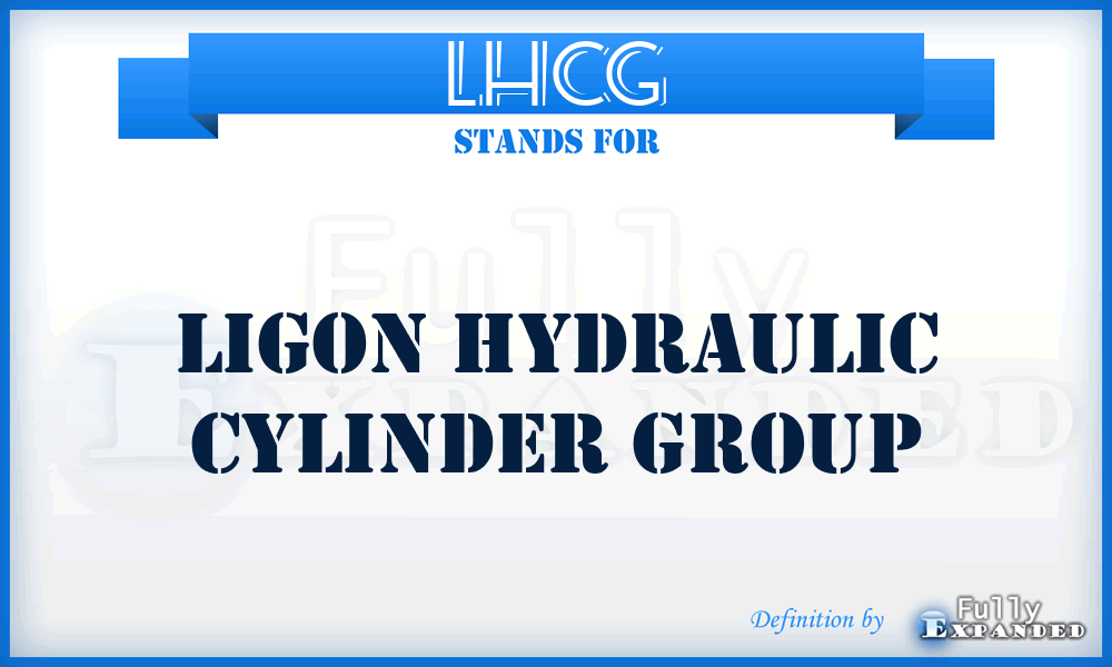 LHCG - Ligon Hydraulic Cylinder Group