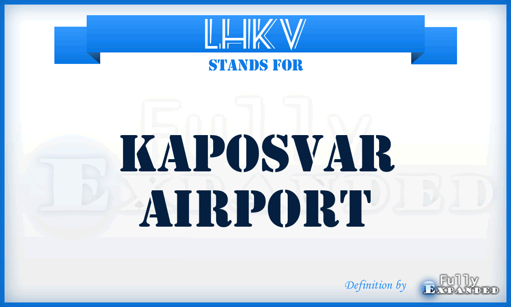 LHKV - Kaposvar airport