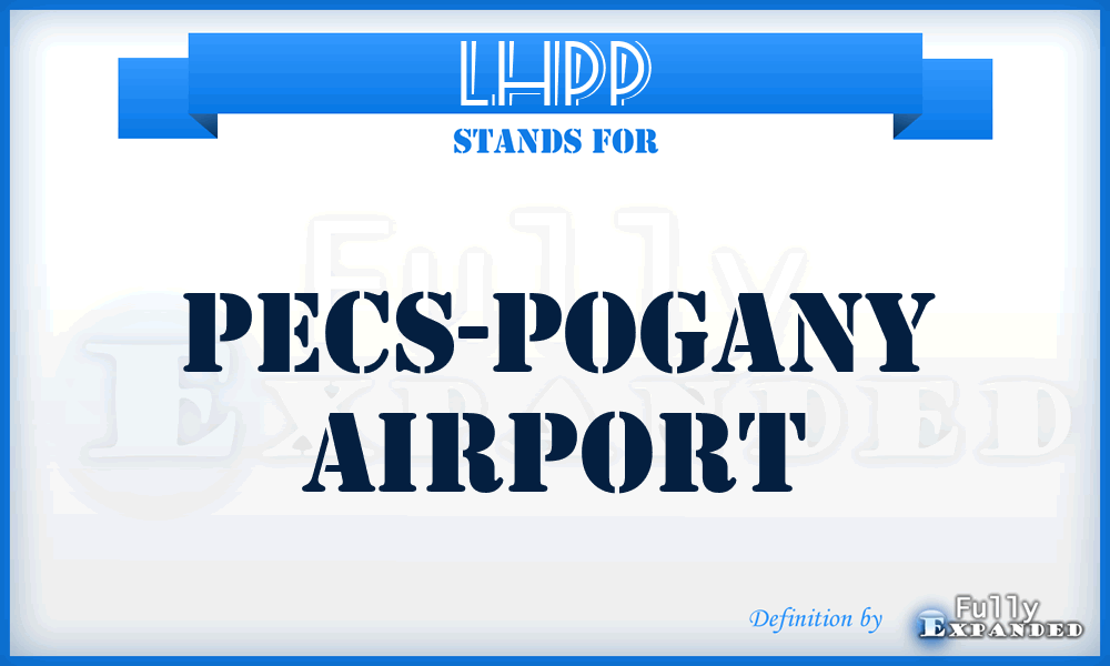 LHPP - Pecs-Pogany airport