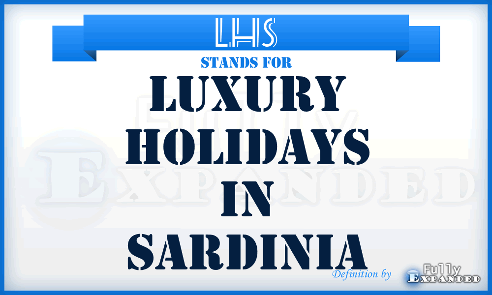 LHS - Luxury Holidays in Sardinia