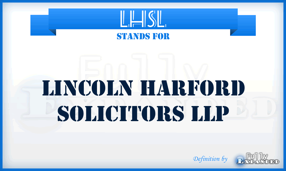 LHSL - Lincoln Harford Solicitors LLP
