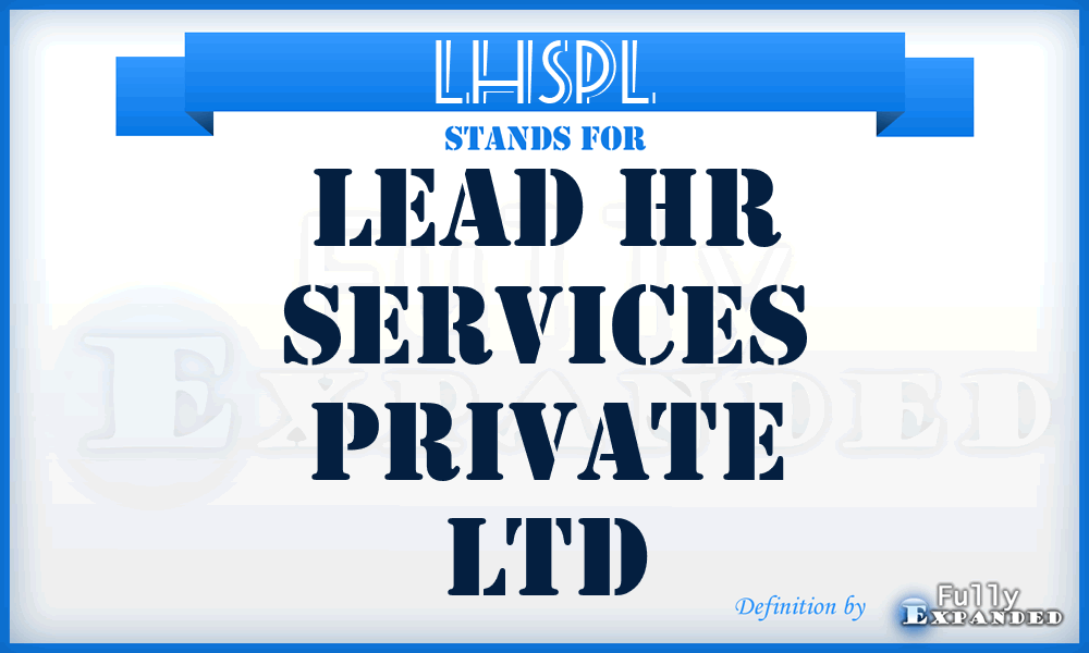 LHSPL - Lead Hr Services Private Ltd