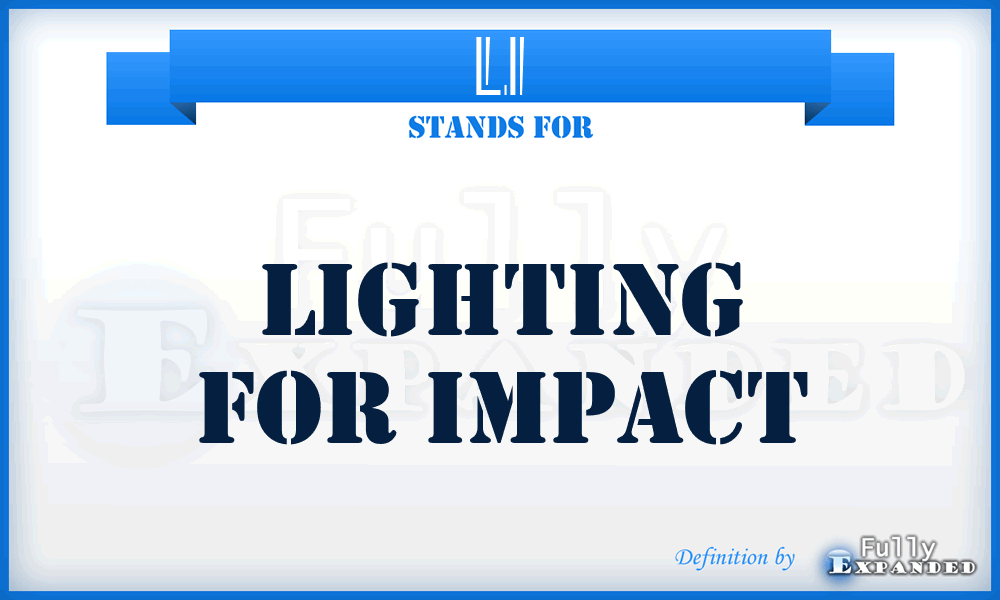 LI - Lighting for Impact