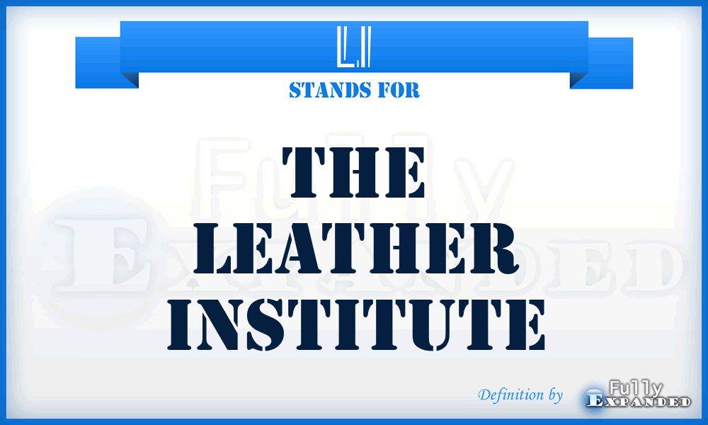 LI - The Leather Institute