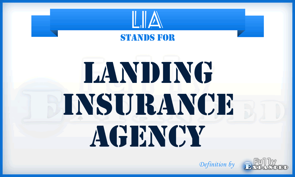 LIA - Landing Insurance Agency