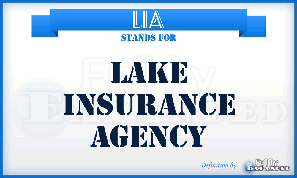 LIA - Lake Insurance Agency