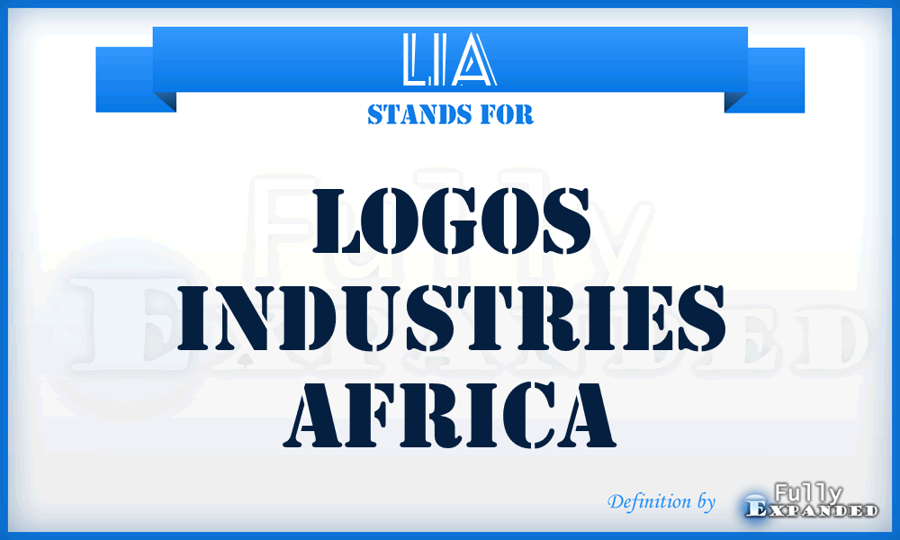 LIA - Logos Industries Africa