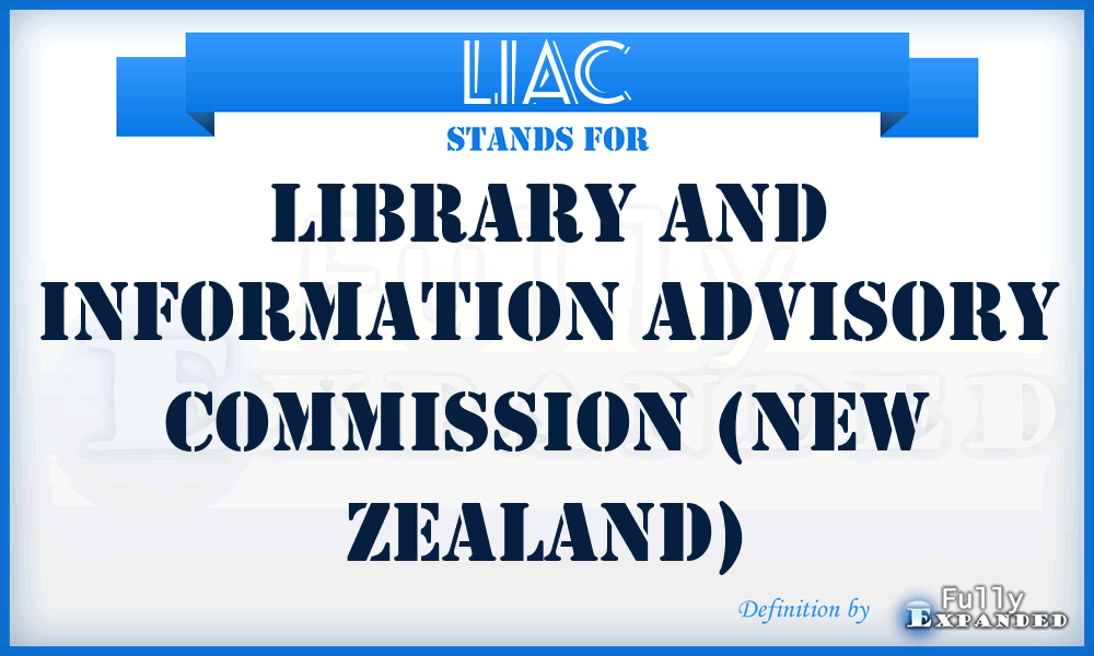 LIAC - Library and Information Advisory Commission (New Zealand)