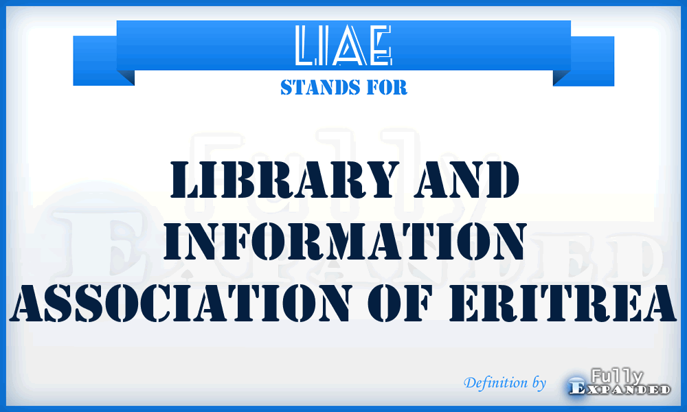 LIAE - Library and Information Association of Eritrea