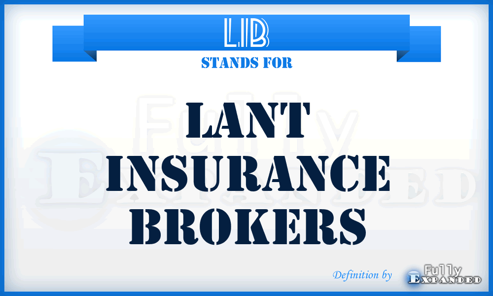 LIB - Lant Insurance Brokers