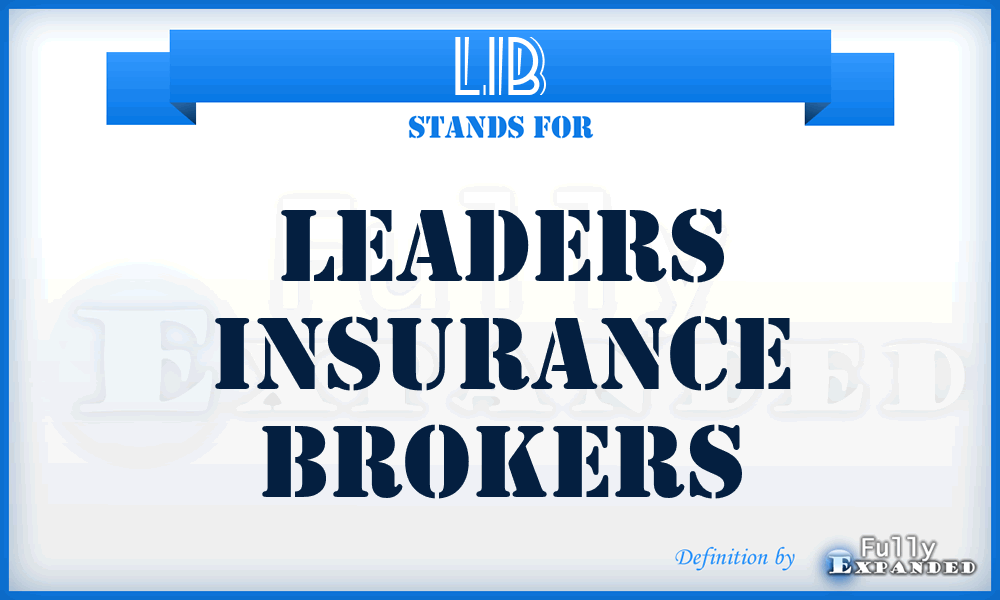 LIB - Leaders Insurance Brokers