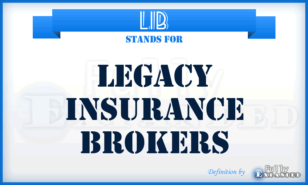 LIB - Legacy Insurance Brokers