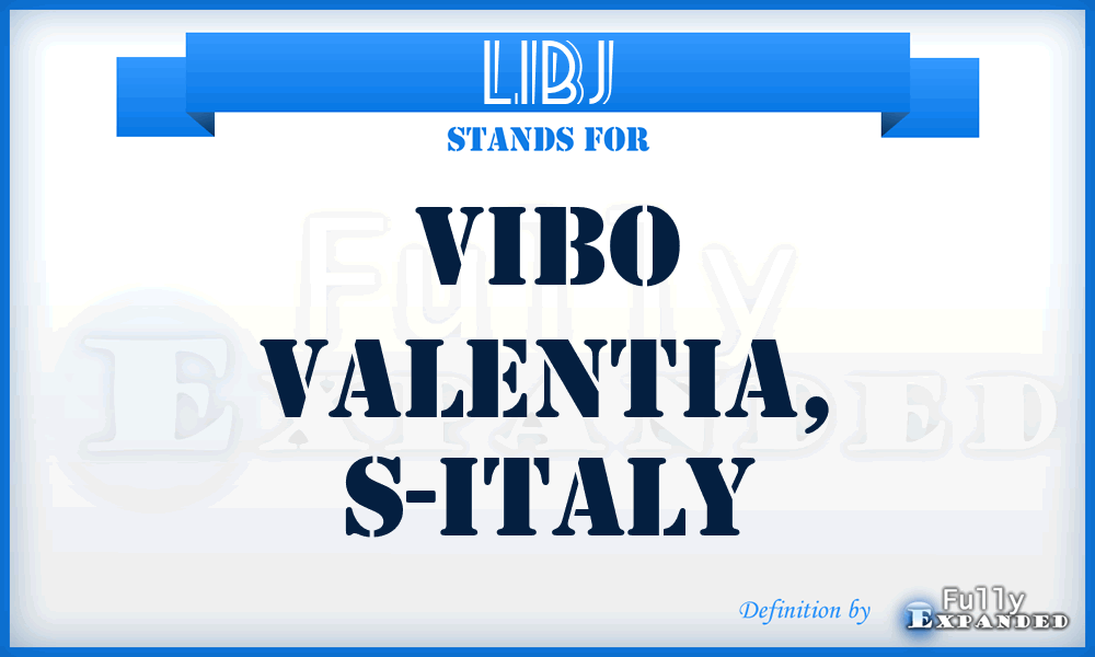 LIBJ - Vibo Valentia, S-Italy