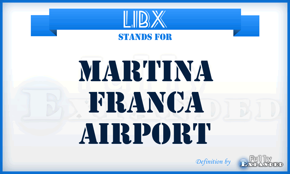 LIBX - Martina Franca airport