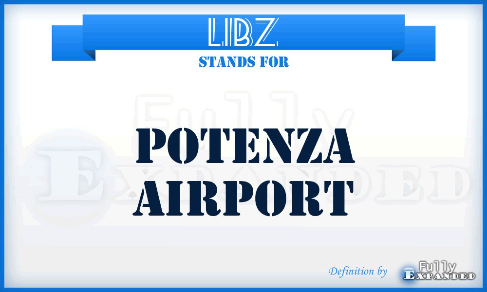 LIBZ - Potenza airport