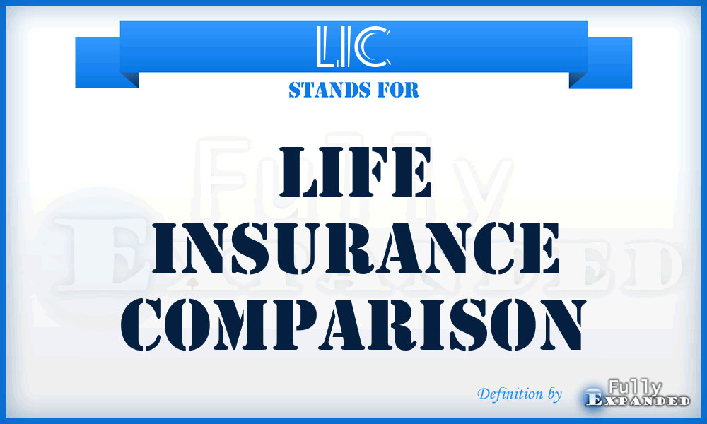 LIC - Life Insurance Comparison