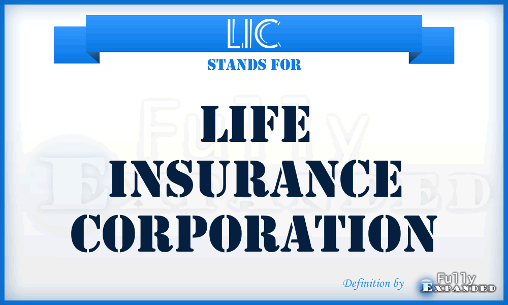 LIC - Life Insurance Corporation