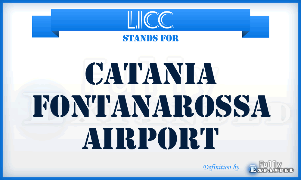 LICC - Catania Fontanarossa airport