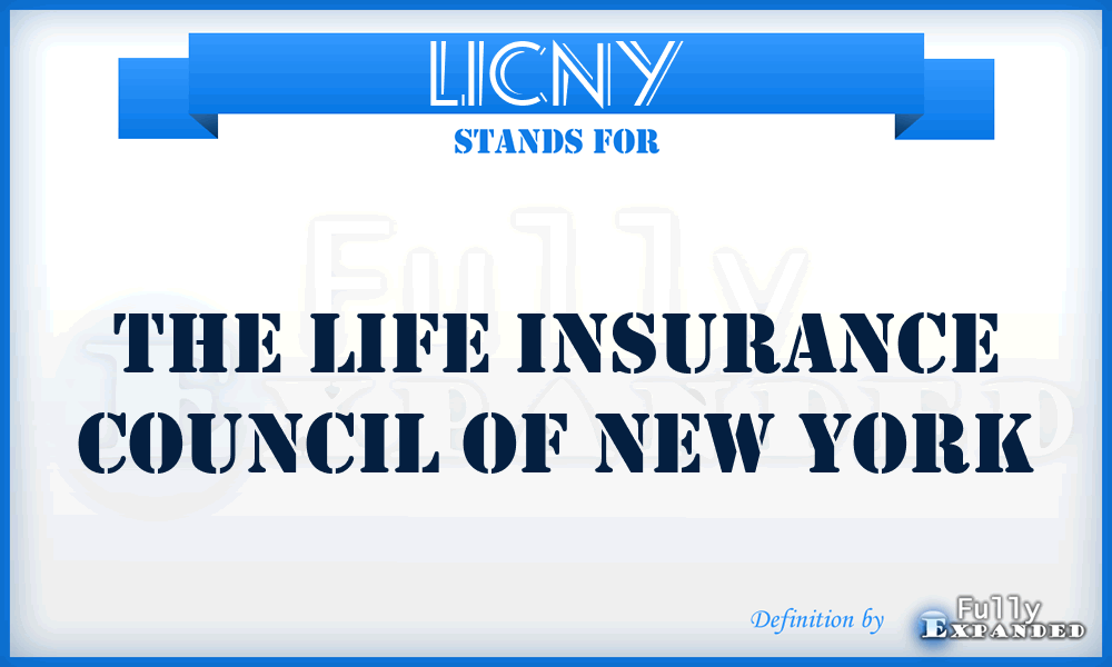 LICNY - The Life Insurance Council of New York