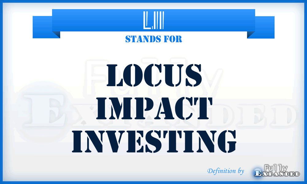 LII - Locus Impact Investing