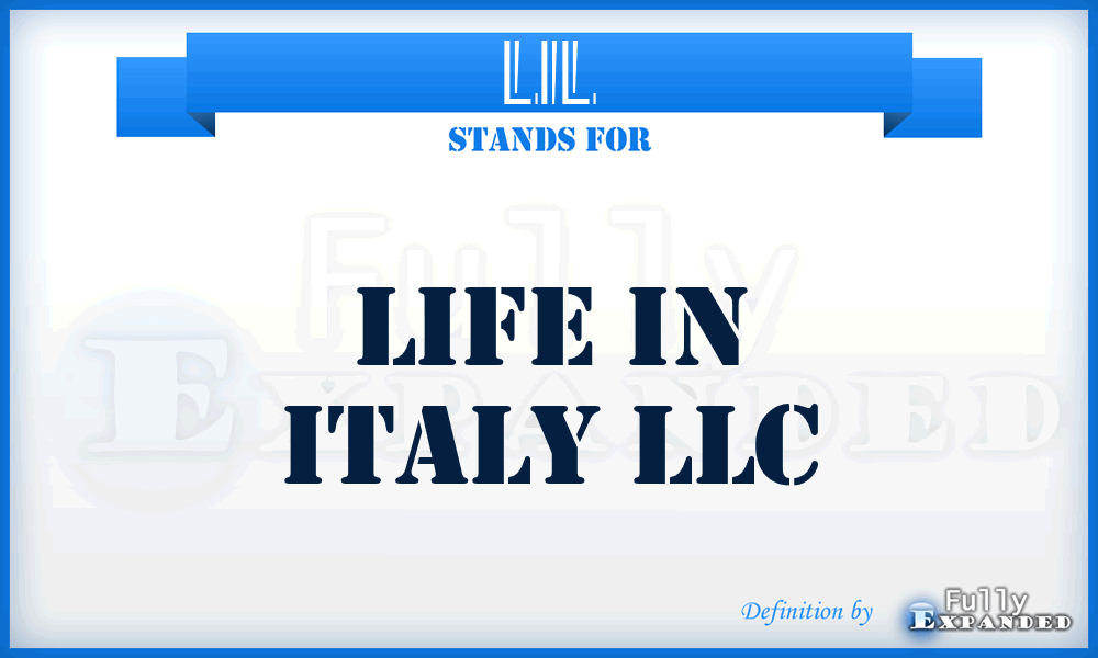 LIL - Life in Italy LLC
