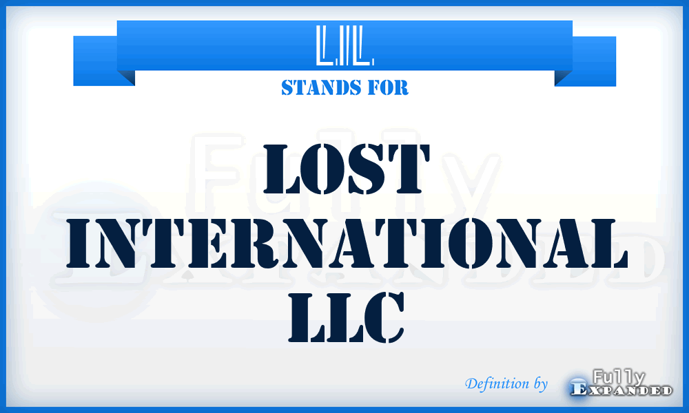 LIL - Lost International LLC