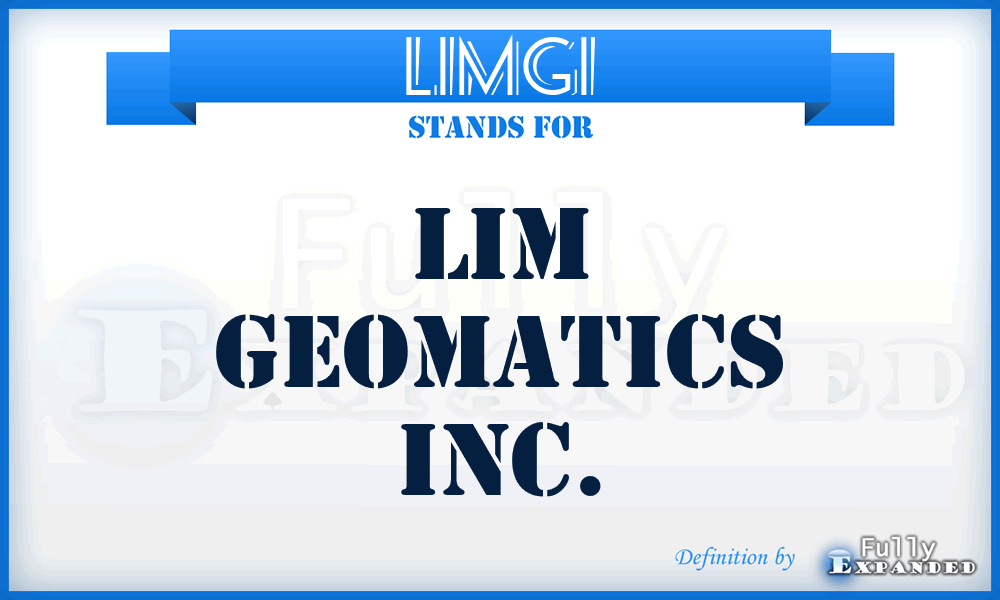 LIMGI - LIM Geomatics Inc.