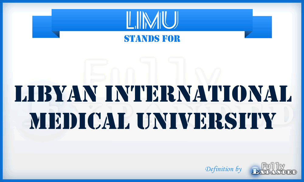 LIMU - Libyan International Medical University